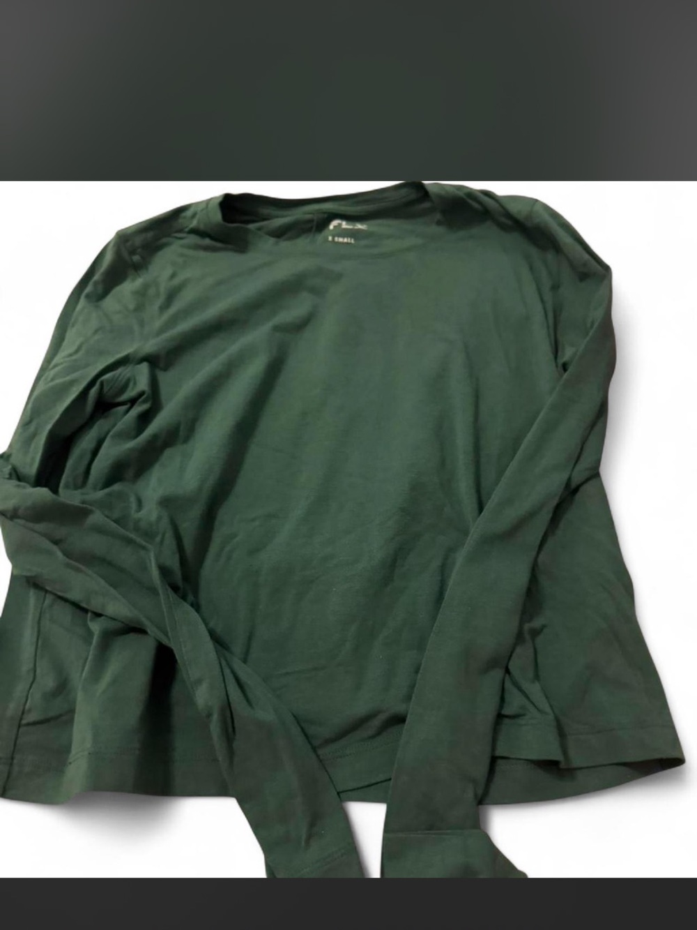Long Sleeve Crewneck Shirt - Forest Green